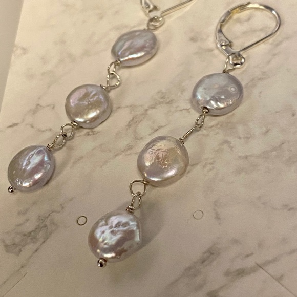 🔥3x$15🔥Coin drop earrings - Picture 3 of 4